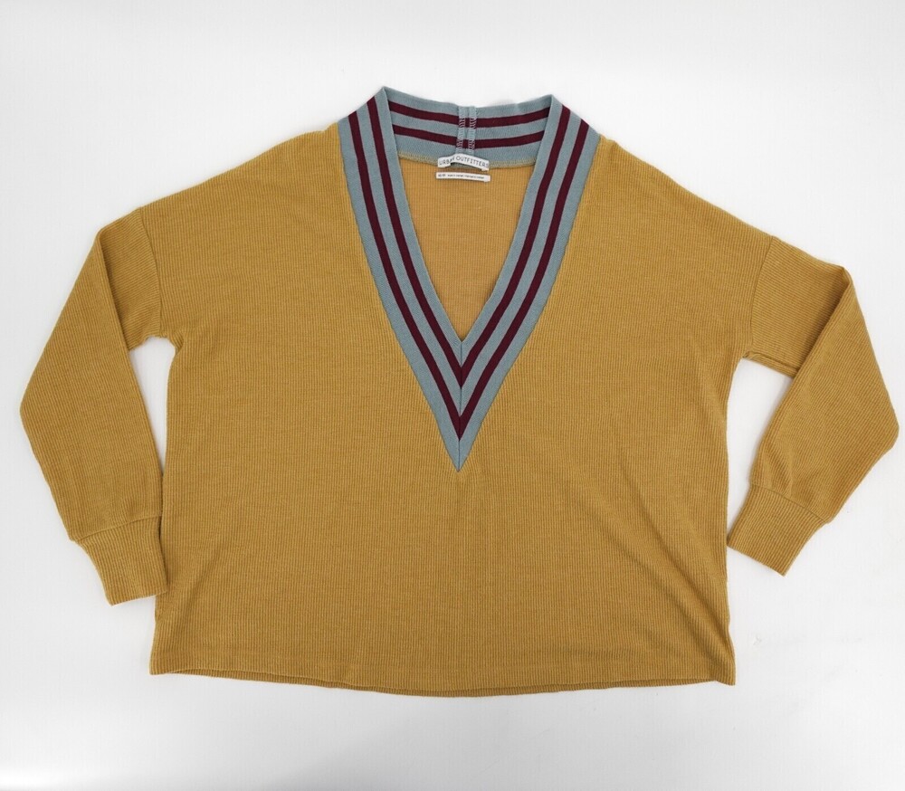 Urban Outfitters Shirt Sweater Women Extra Small Mustard Long Sleeve Pull over
